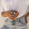 ⁦טבעת לורן טורקיז⁩ – תמונה ⁦3⁩
