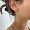⁦עגילי חישוק ג'יני 45 מ"מ⁩ – תמונה ⁦2⁩
