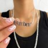 ⁦שרשרת שם אולד סקול קיילי⁩ – תמונה ⁦3⁩
