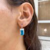 ⁦עגילי נלי טורקיז⁩ – תמונה ⁦2⁩